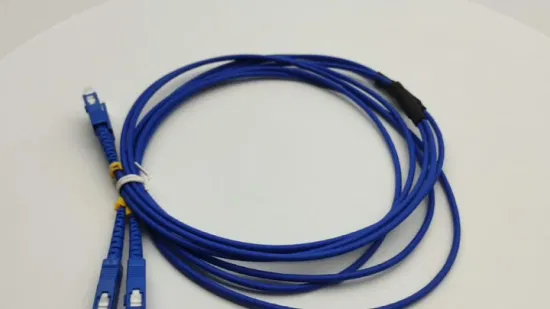 FTTH Cable de conexión blindado SM/mm Puente dúplex Sc/LC/FC/St Cable de conexión de fibra óptica