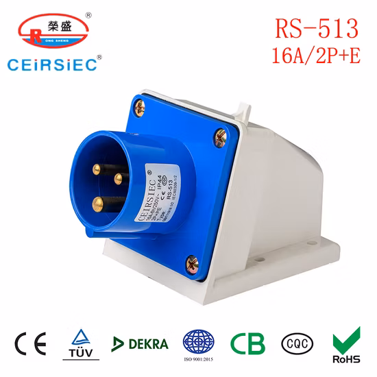 Enchufe industrial de 16A 250V IP44 con enchufe móvil monofásico de buena calidad para estándar europeo